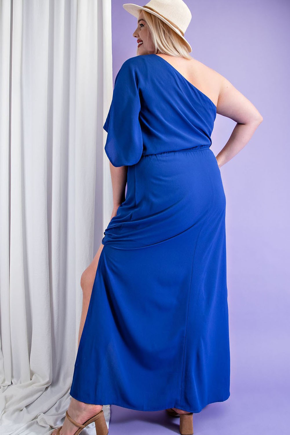 Royal One Shoulder Dress