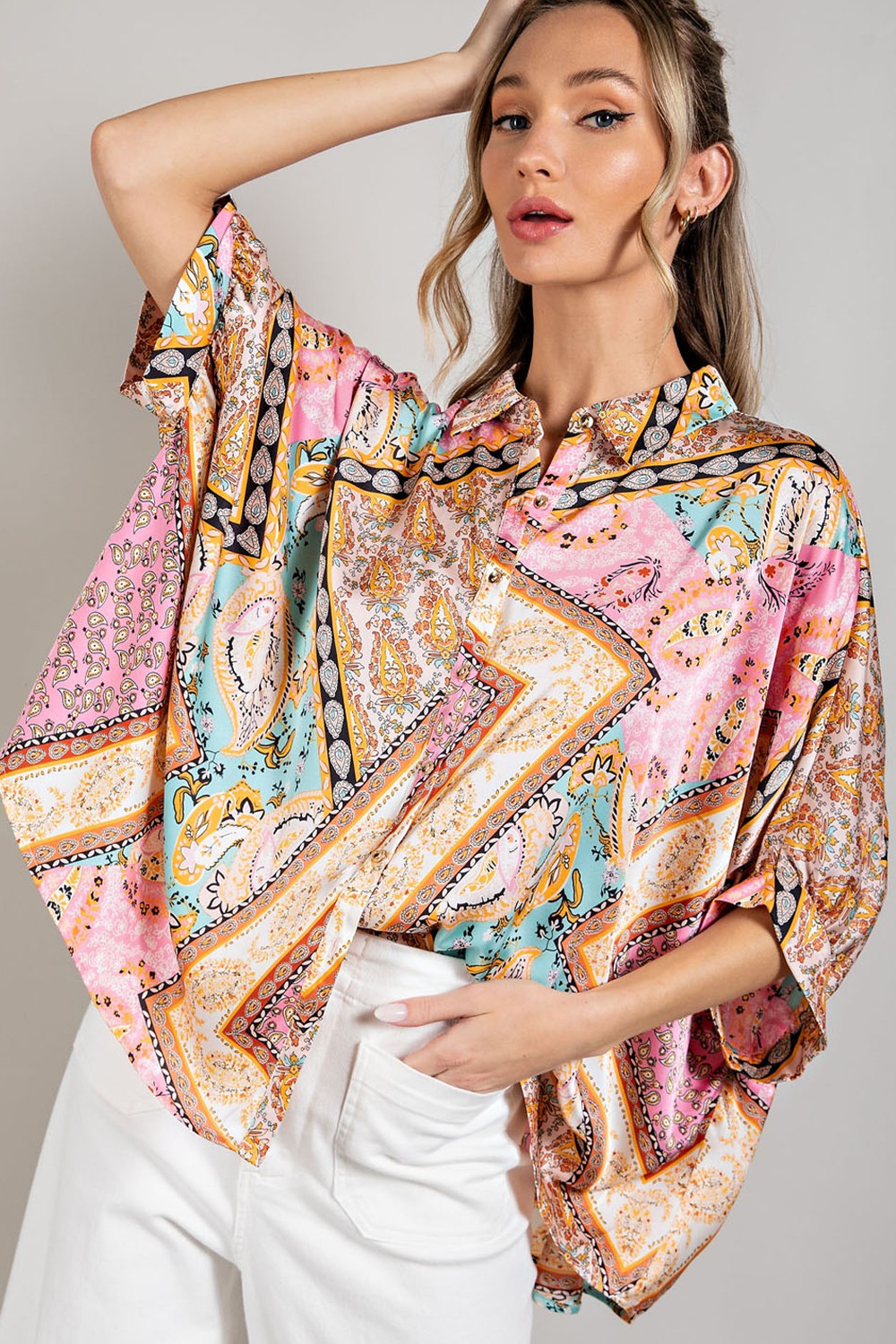 Bubble Pink Blouse