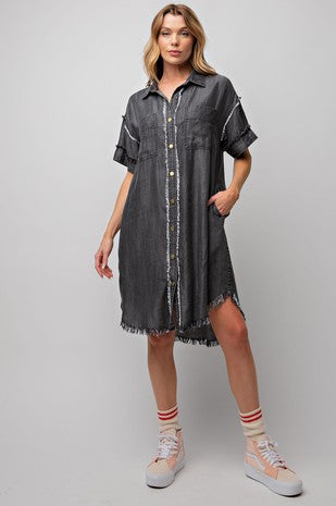 Denim Shirt Dress