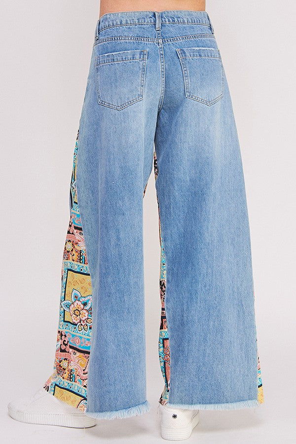 Ana Paisley Patchwork Jean