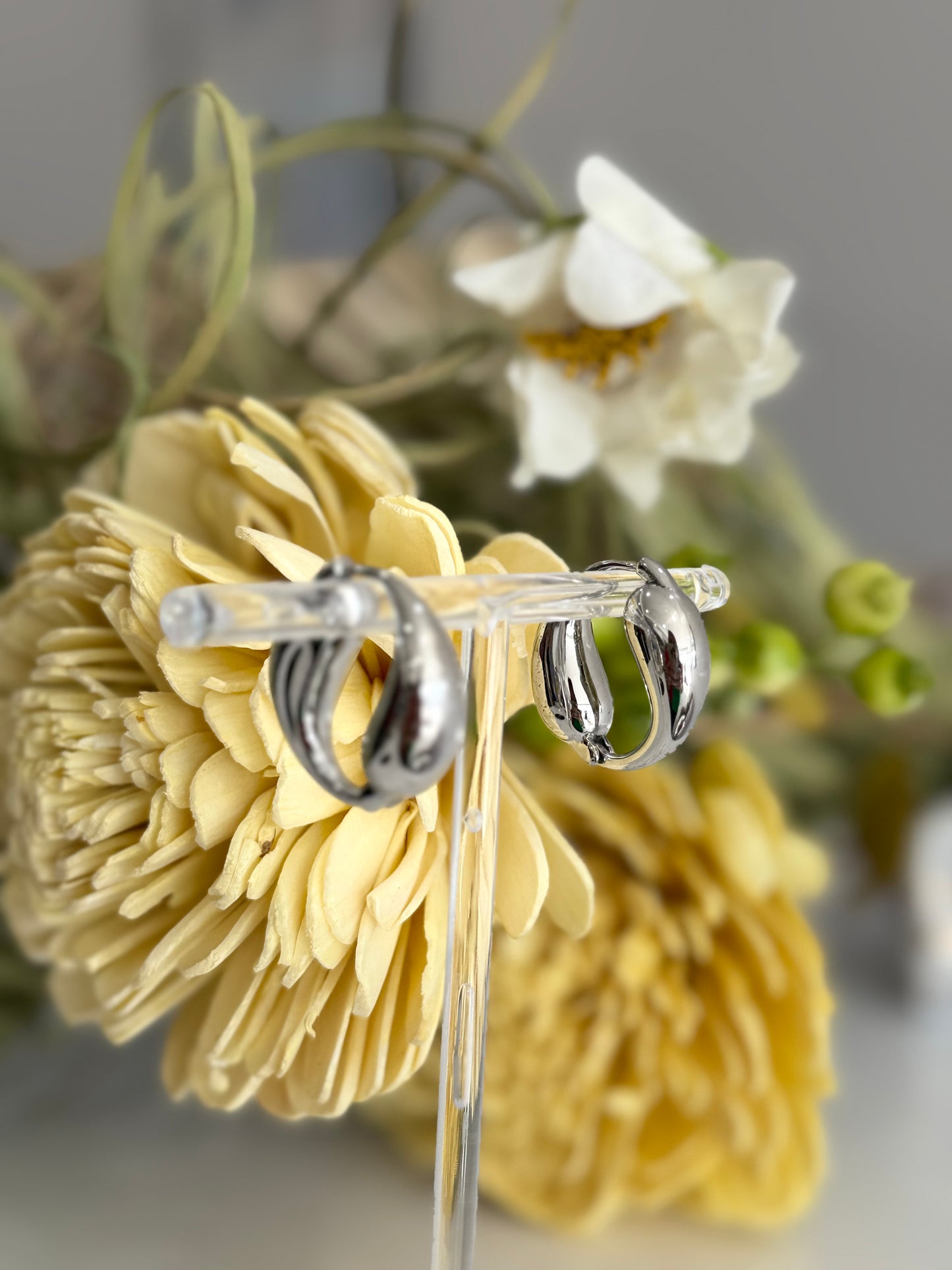 Cate Silver Earrings
