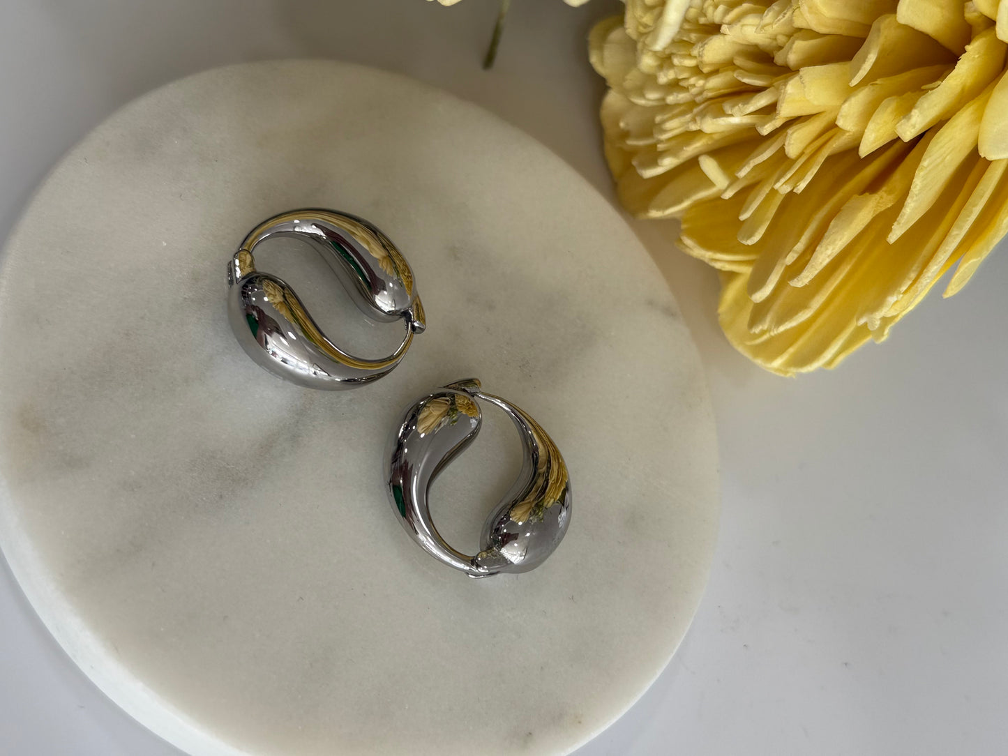 Cate Silver Earrings