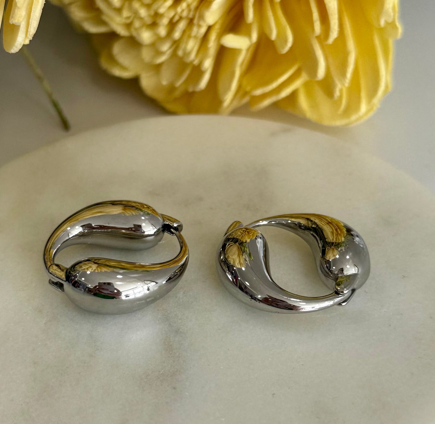 Cate Silver Earrings