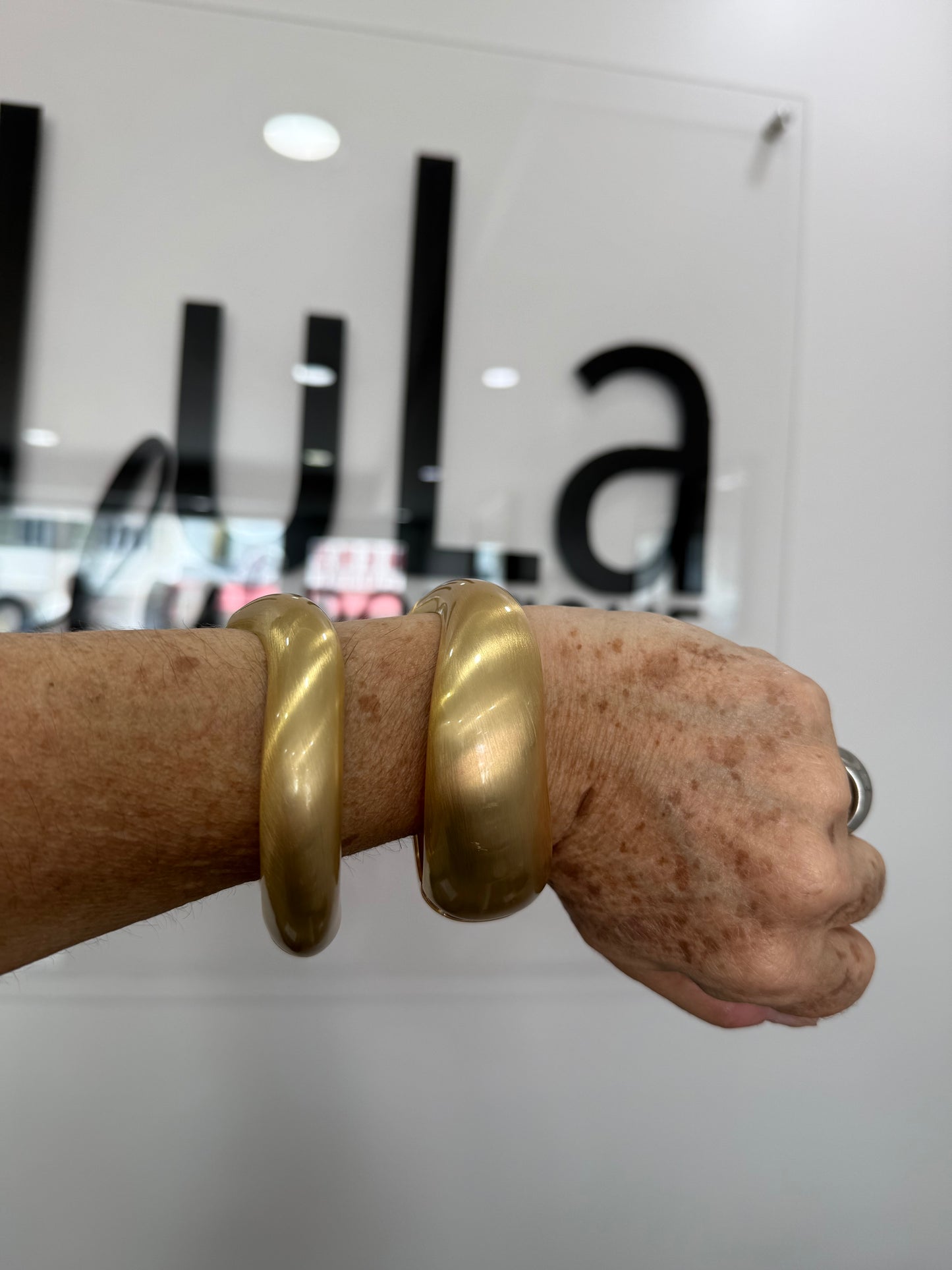 Matte golden cuff