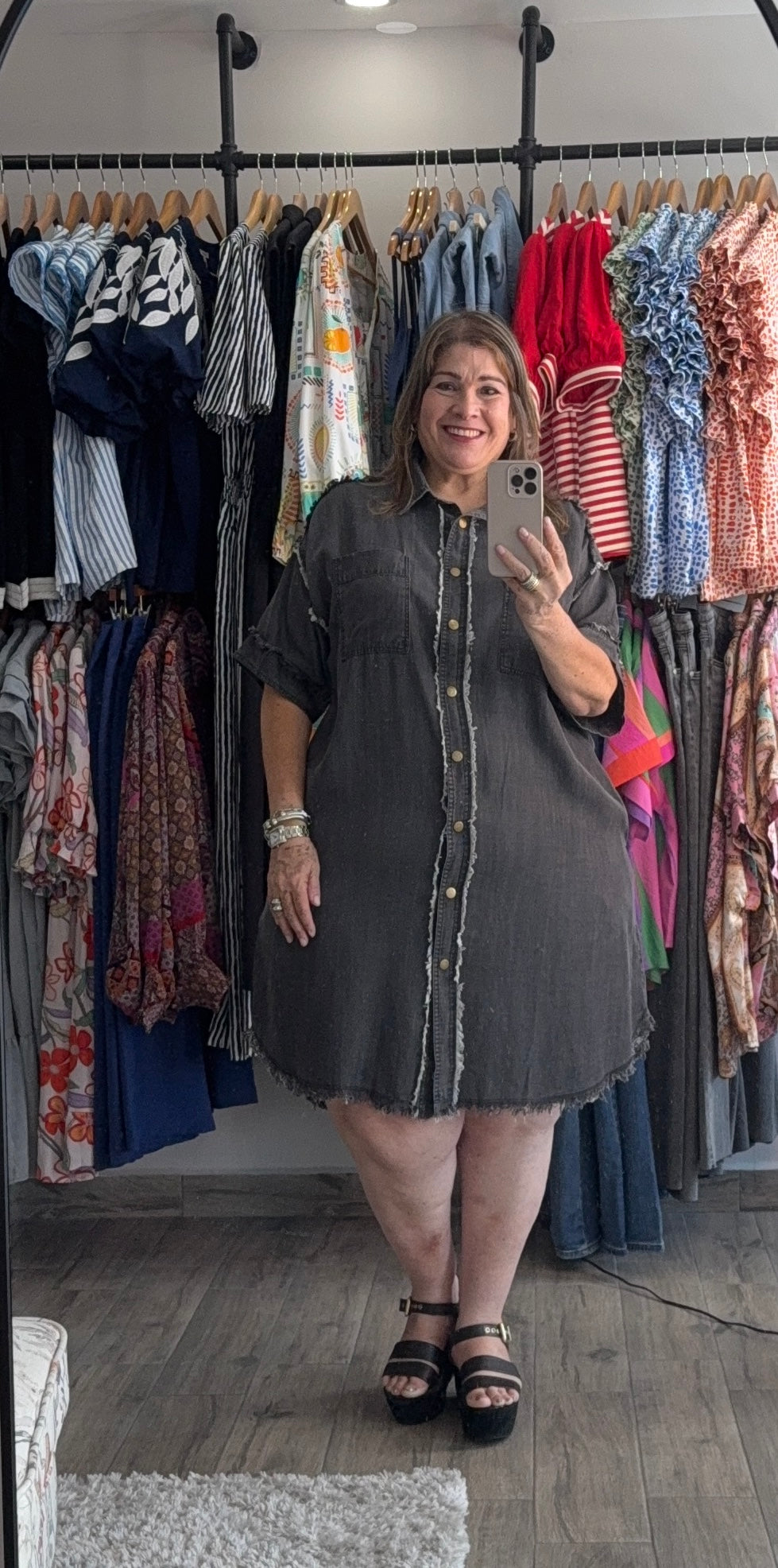 Denim Shirt Dress
