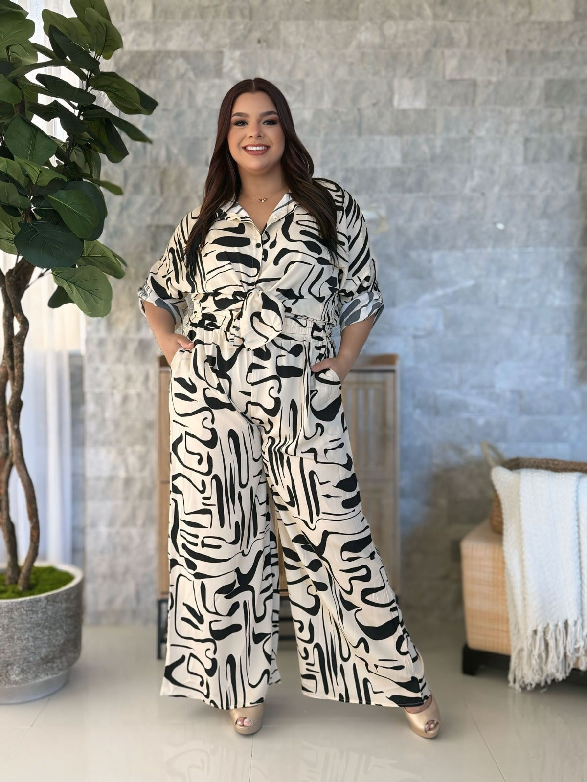 Beige Swirl Set