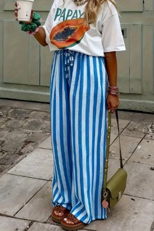 Striped Casual Pants