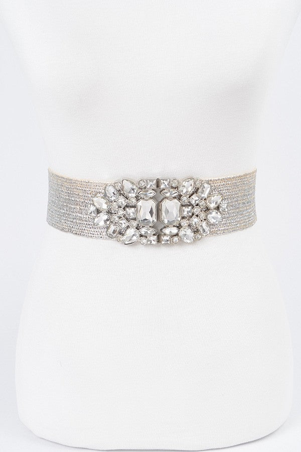 Crystal Straw Elastic Belt