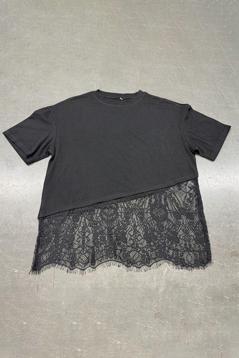 Asymmetrical Lace Top