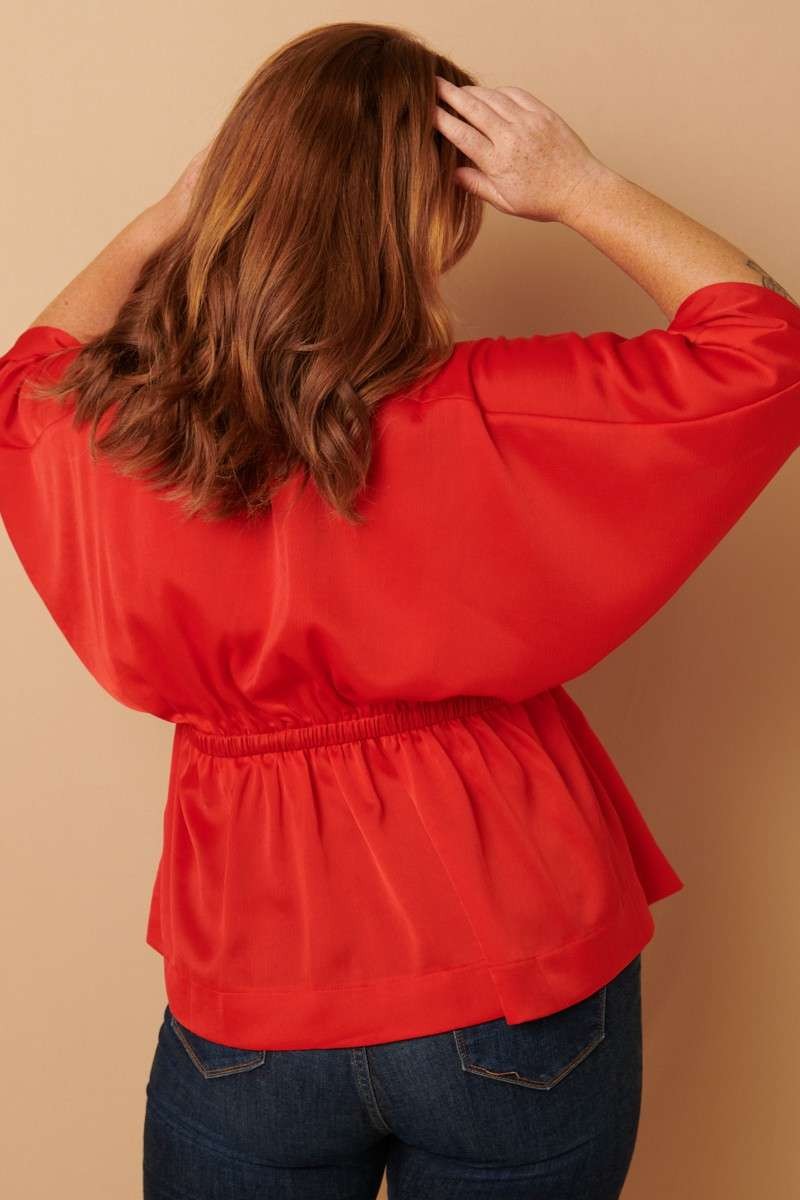 Kimono Peplum Top