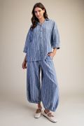 Helen Striped Button Down Shirt