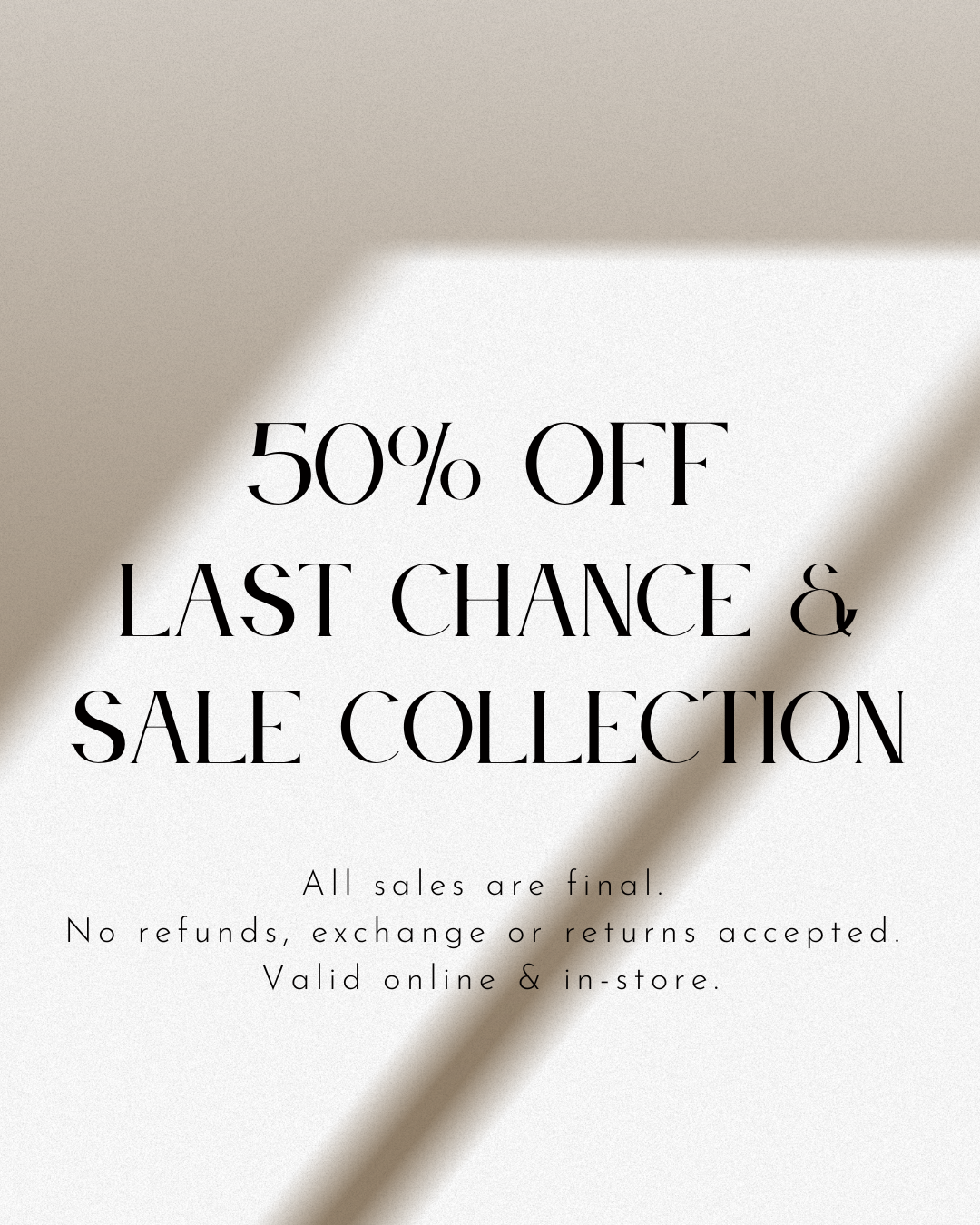 LAST CHANCE & SALE