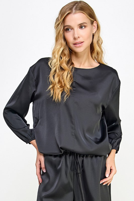 Lorie Satin Top