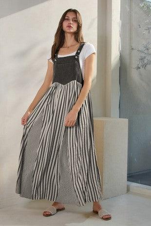 Michy Striped Overall