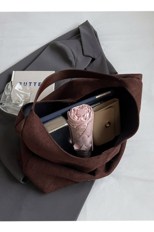 Faux Suede Bag