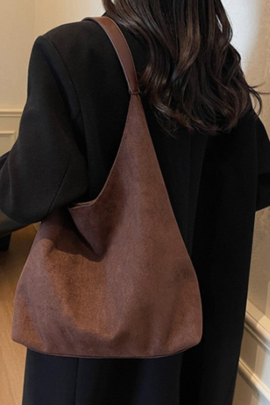 Faux Suede Bag