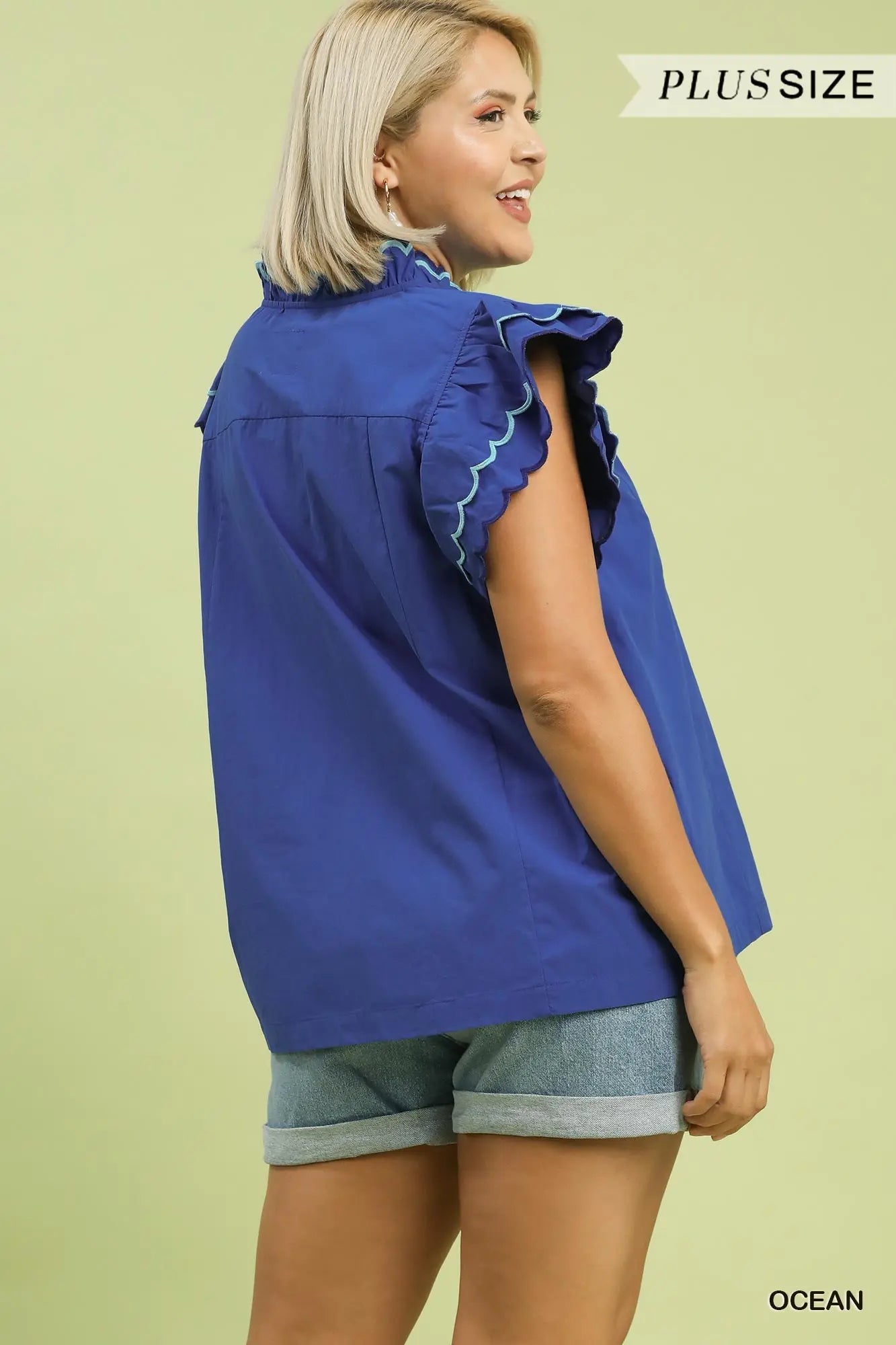 Adriana Blue Top
