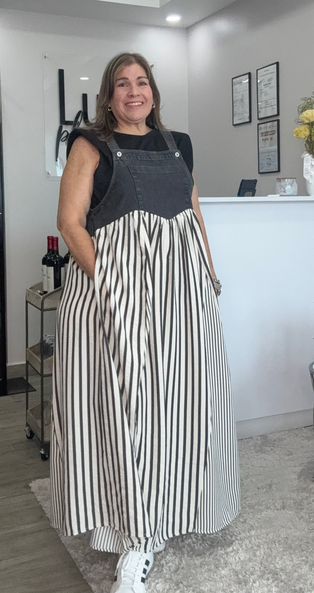 Michy Striped Overall