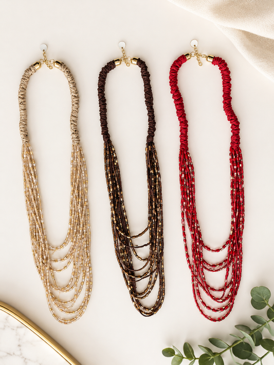 SA Beaded Long Necklace