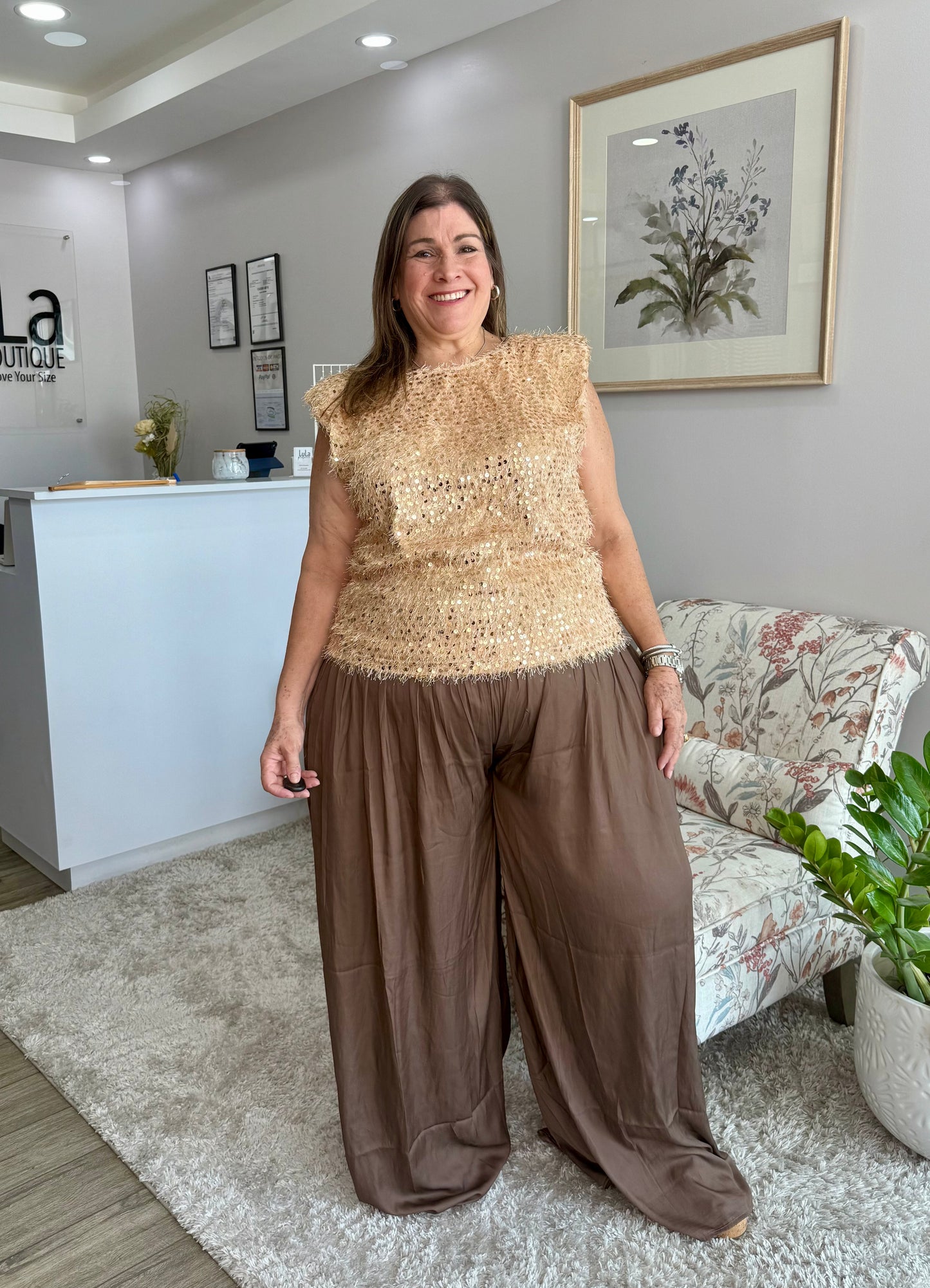 Bernie Sequin Top