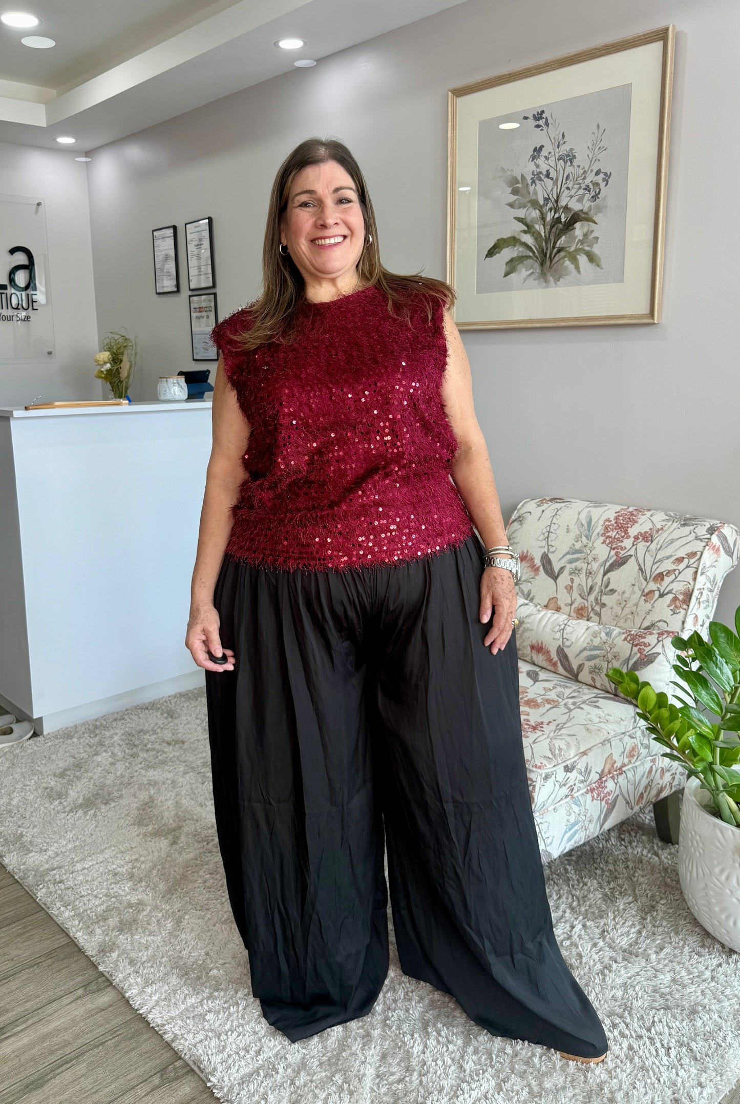 Bernie Sequin Top