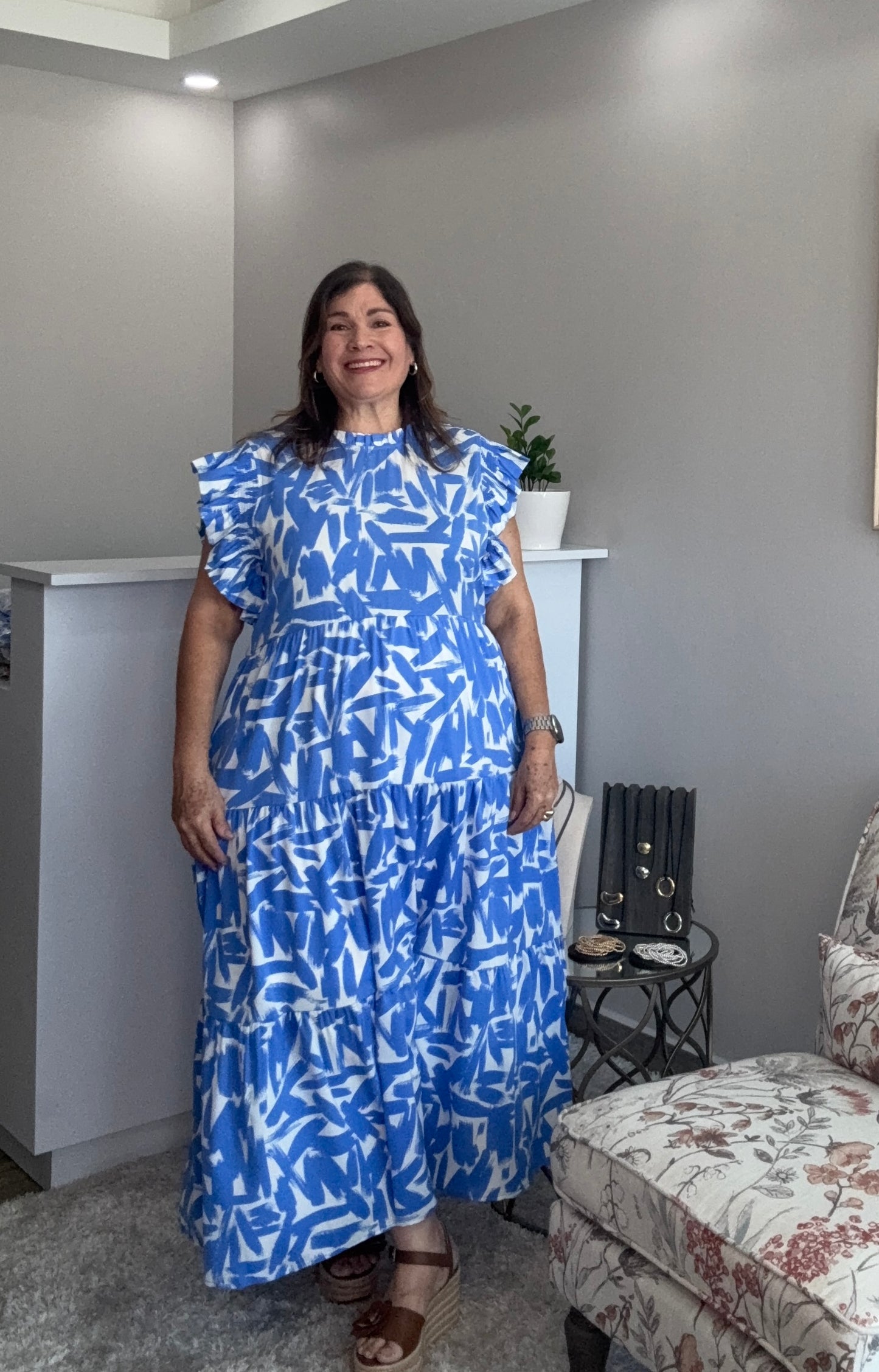 Periwinkle Midi Dress