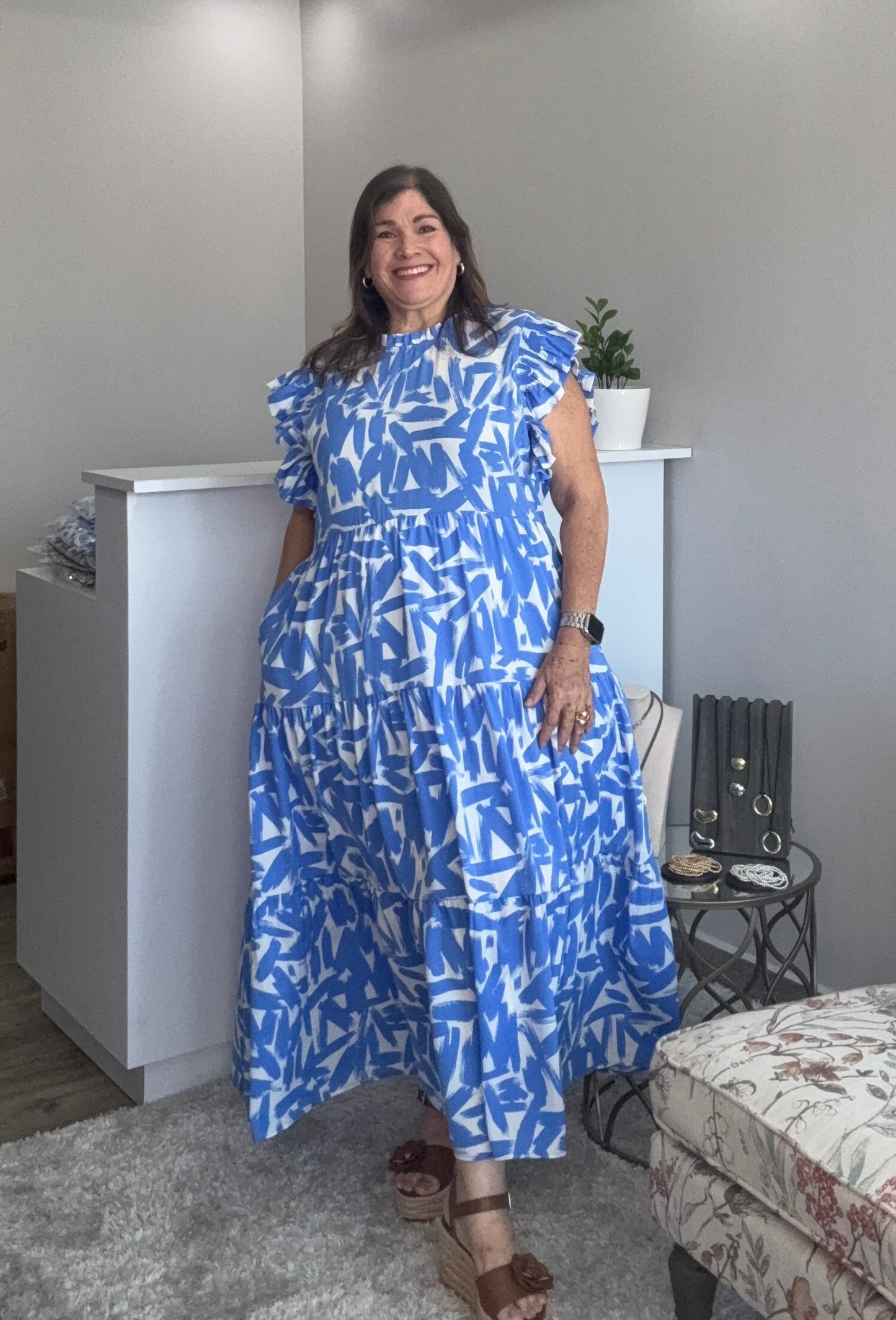 Periwinkle Midi Dress