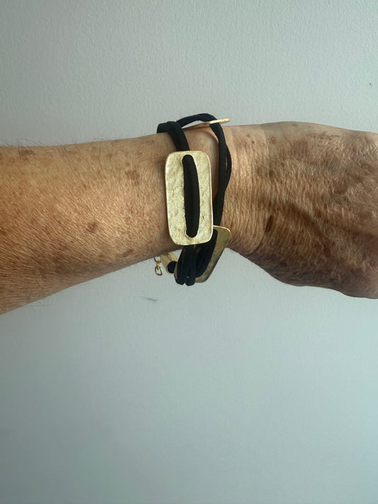 Gold Plaques Bracelet