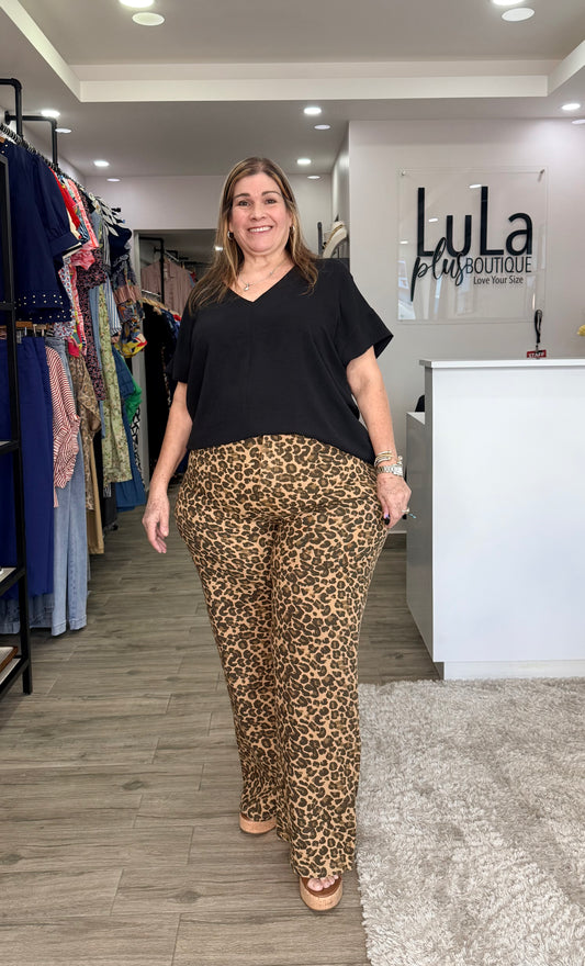 Leopard Print Jeans