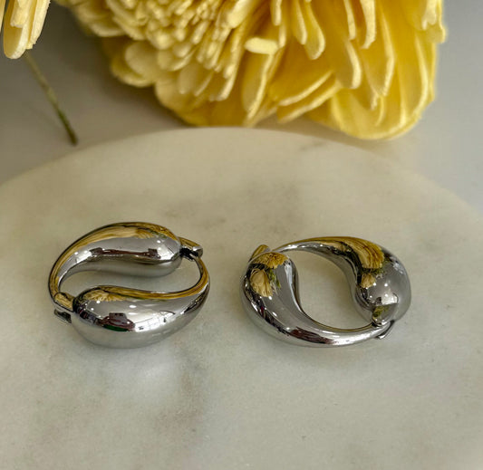 Cate Silver Earrings