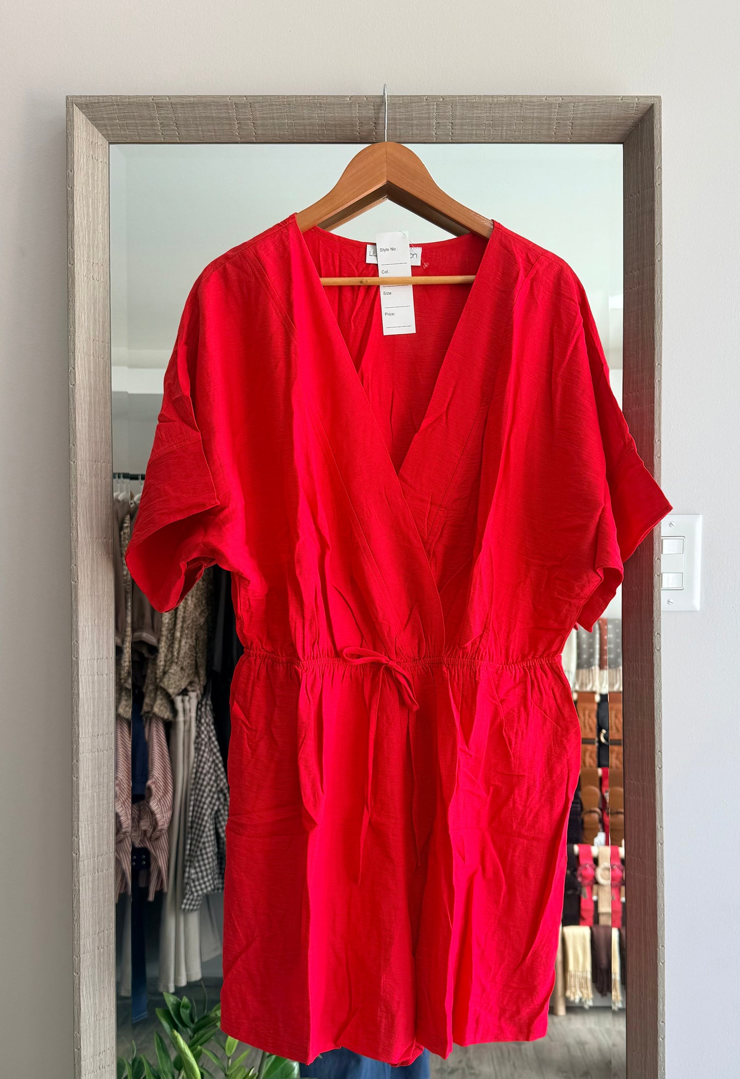 Apple Red Romper