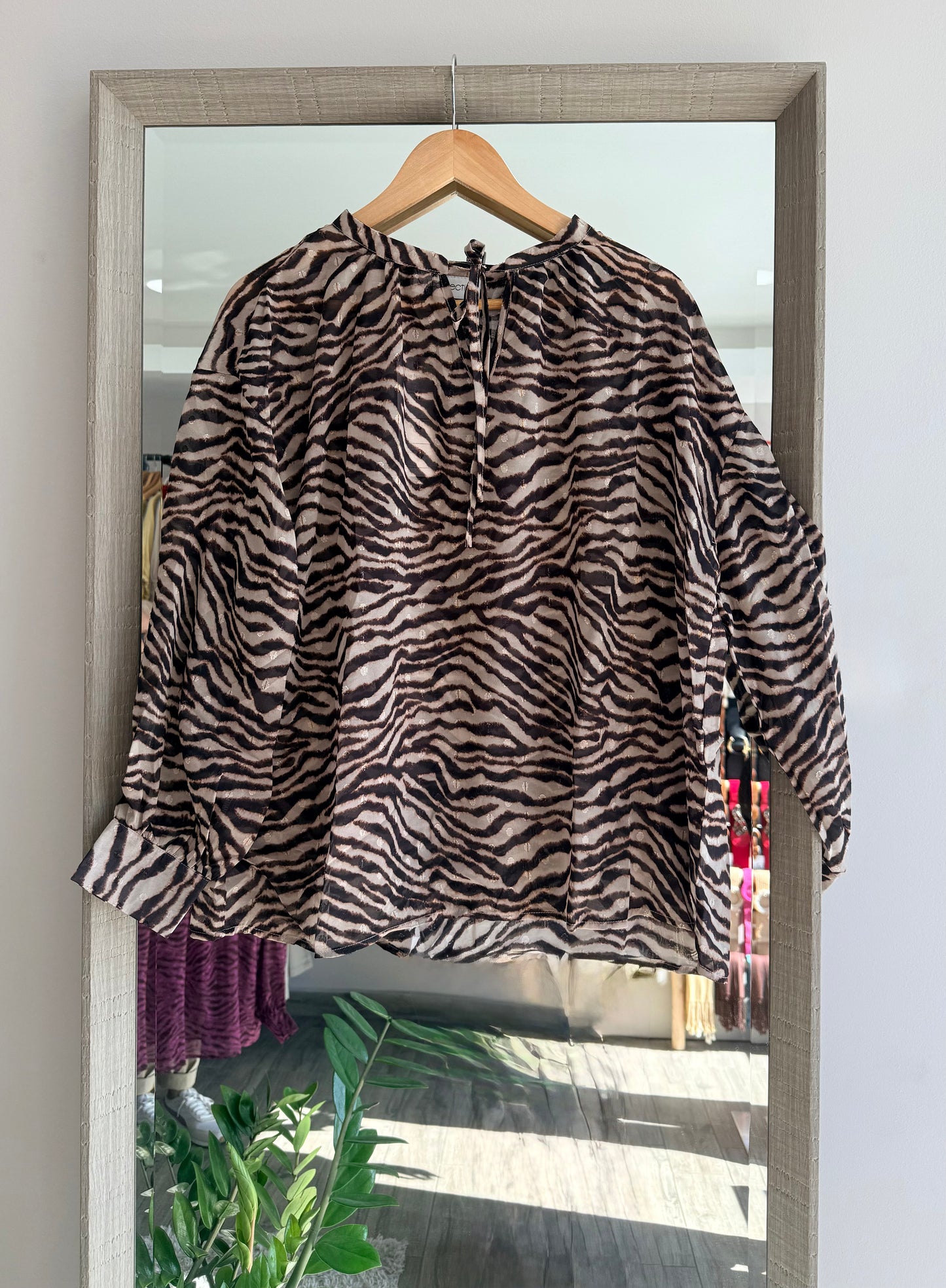 Zebra Print Blouse
