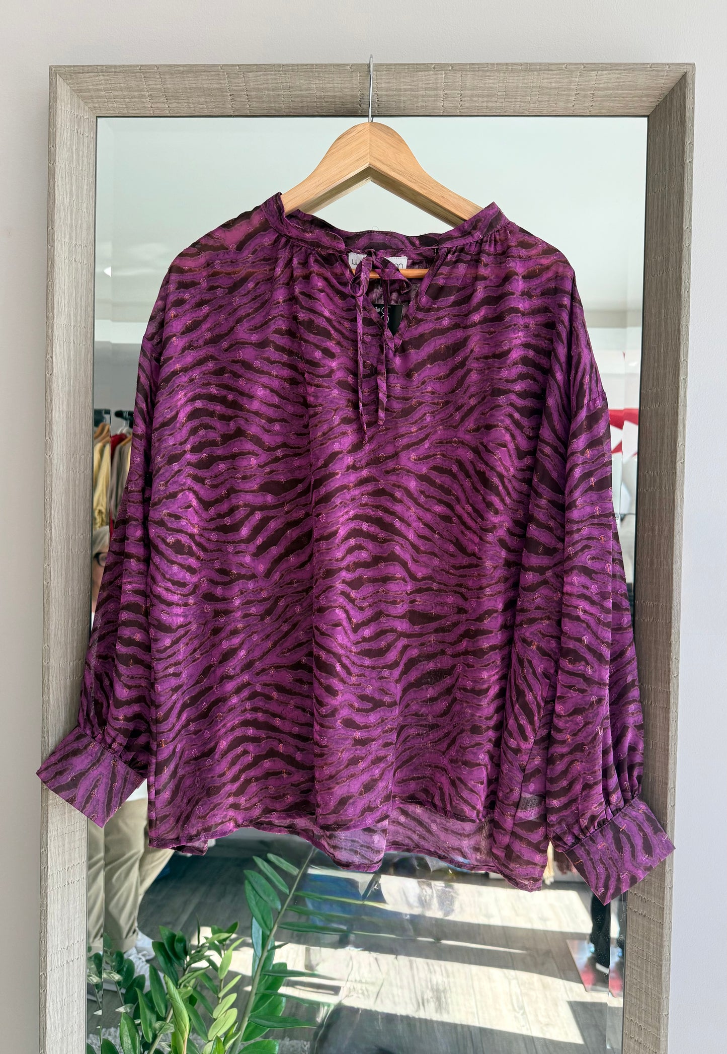 Zebra Print Blouse