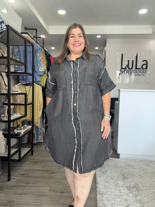 Denim Shirt Dress