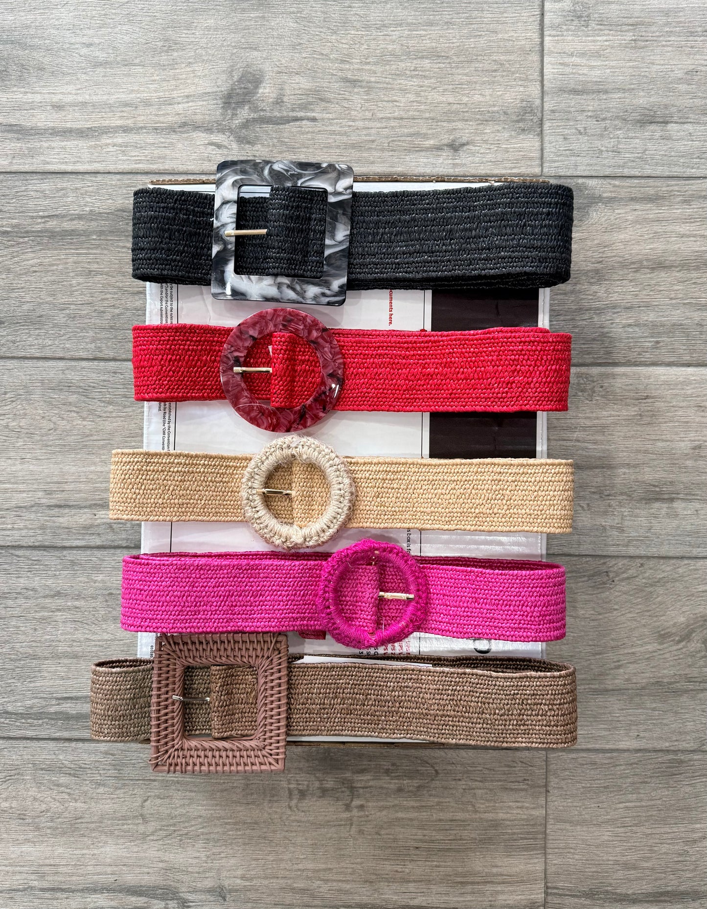 Elastic Straw Belt Collection