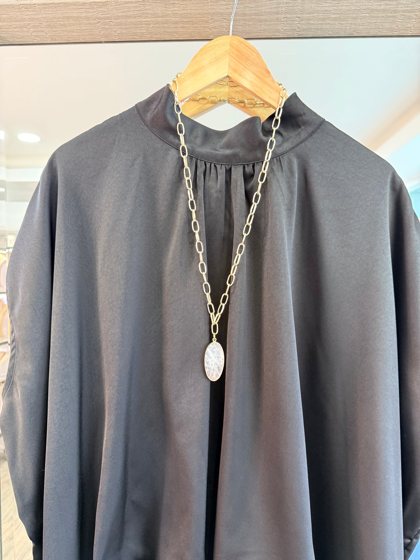 Pink Quartz Necklace