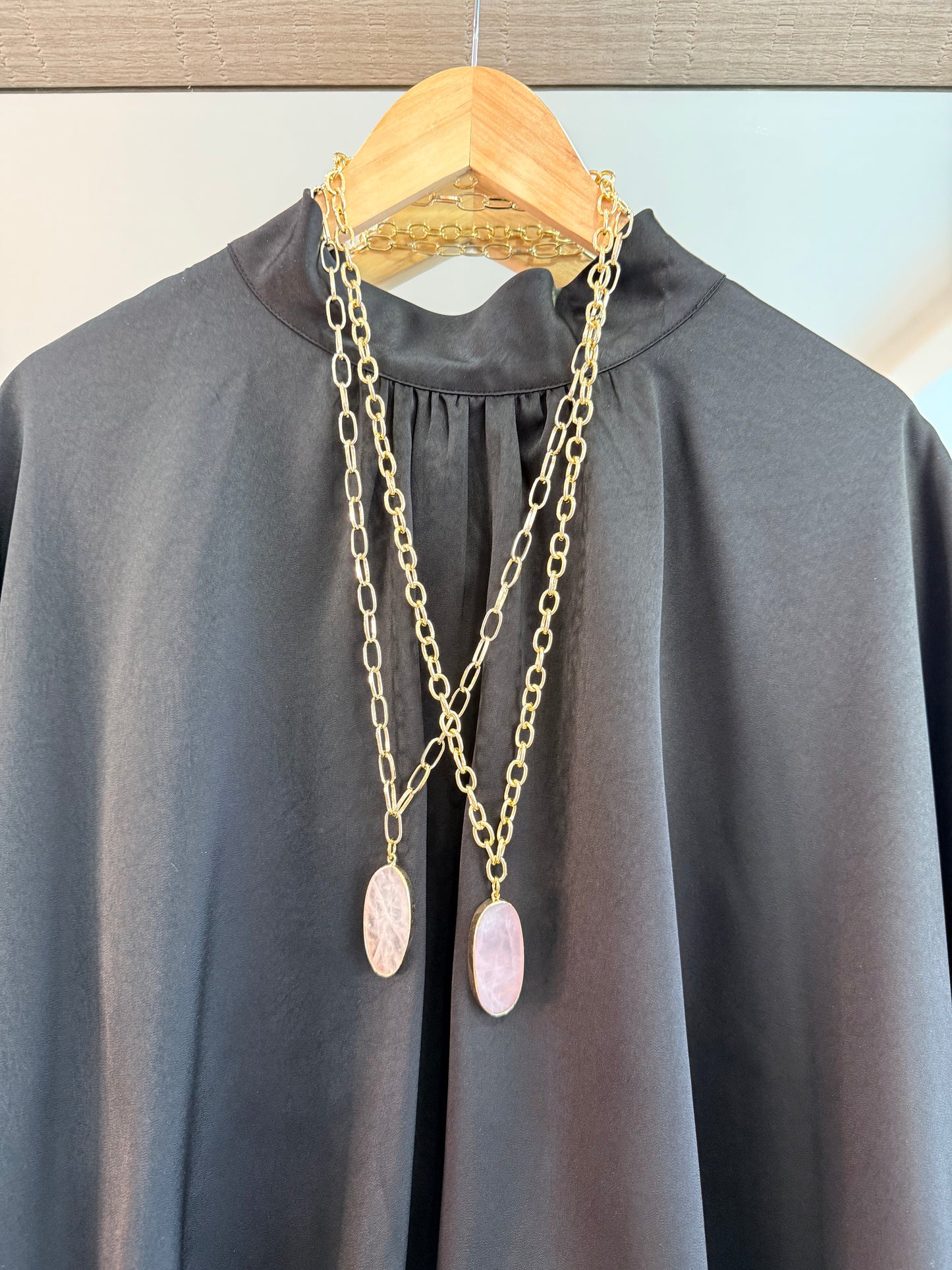 Pink Quartz Necklace
