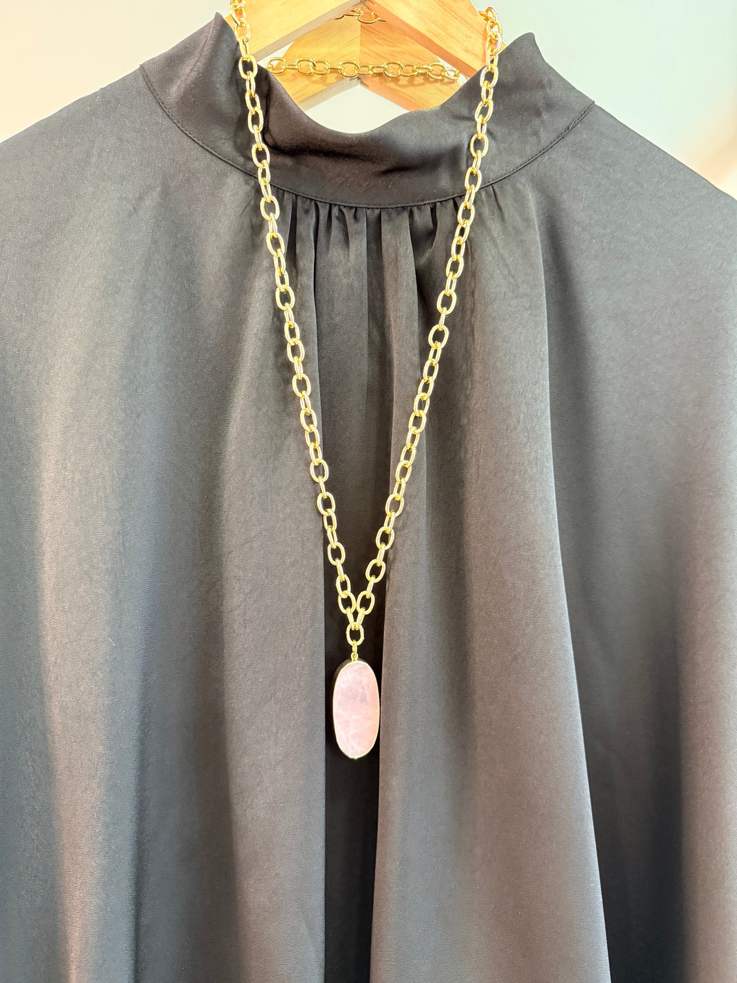 Pink Quartz Necklace