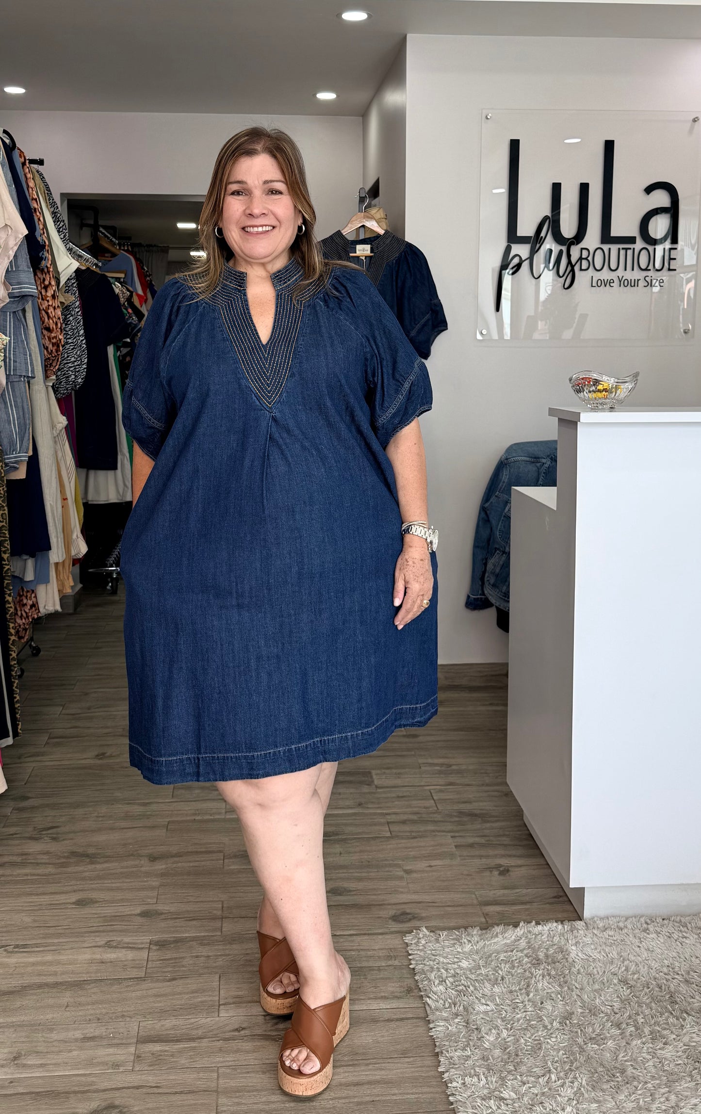 Beth Denim Dress