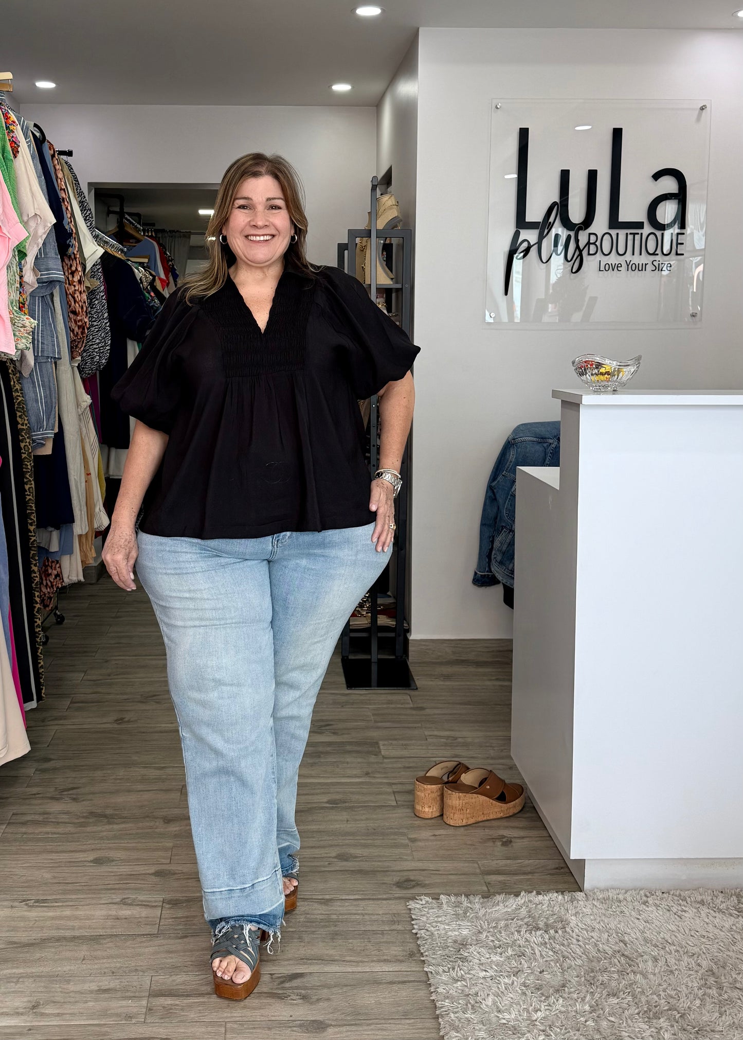 Ilia Black Blouse