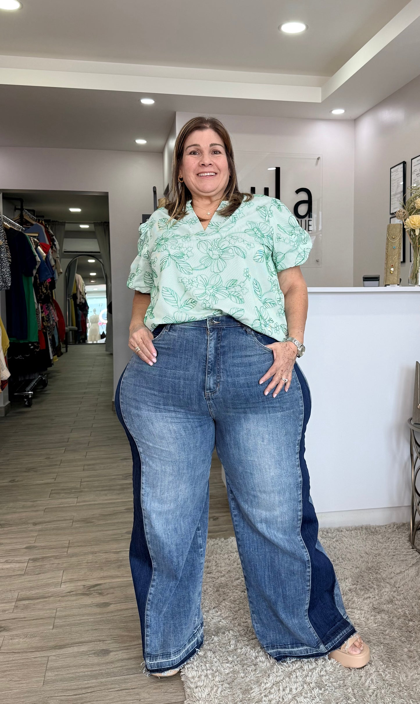 Courtney Green Blouse