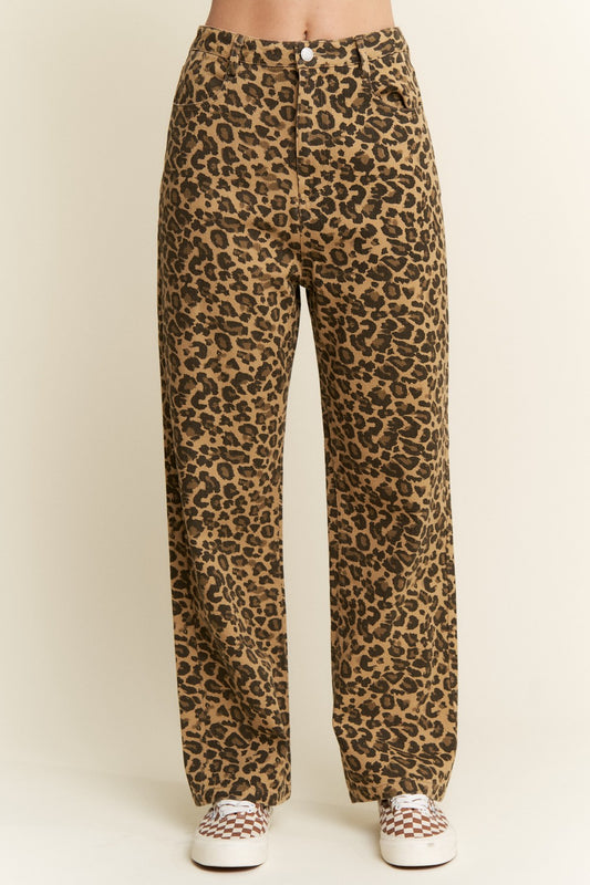 Leopard Print Jeans
