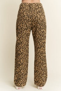 Leopard Print Jeans