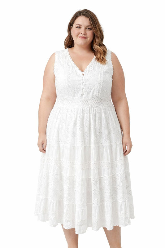 Leyla Eyelet Maxi