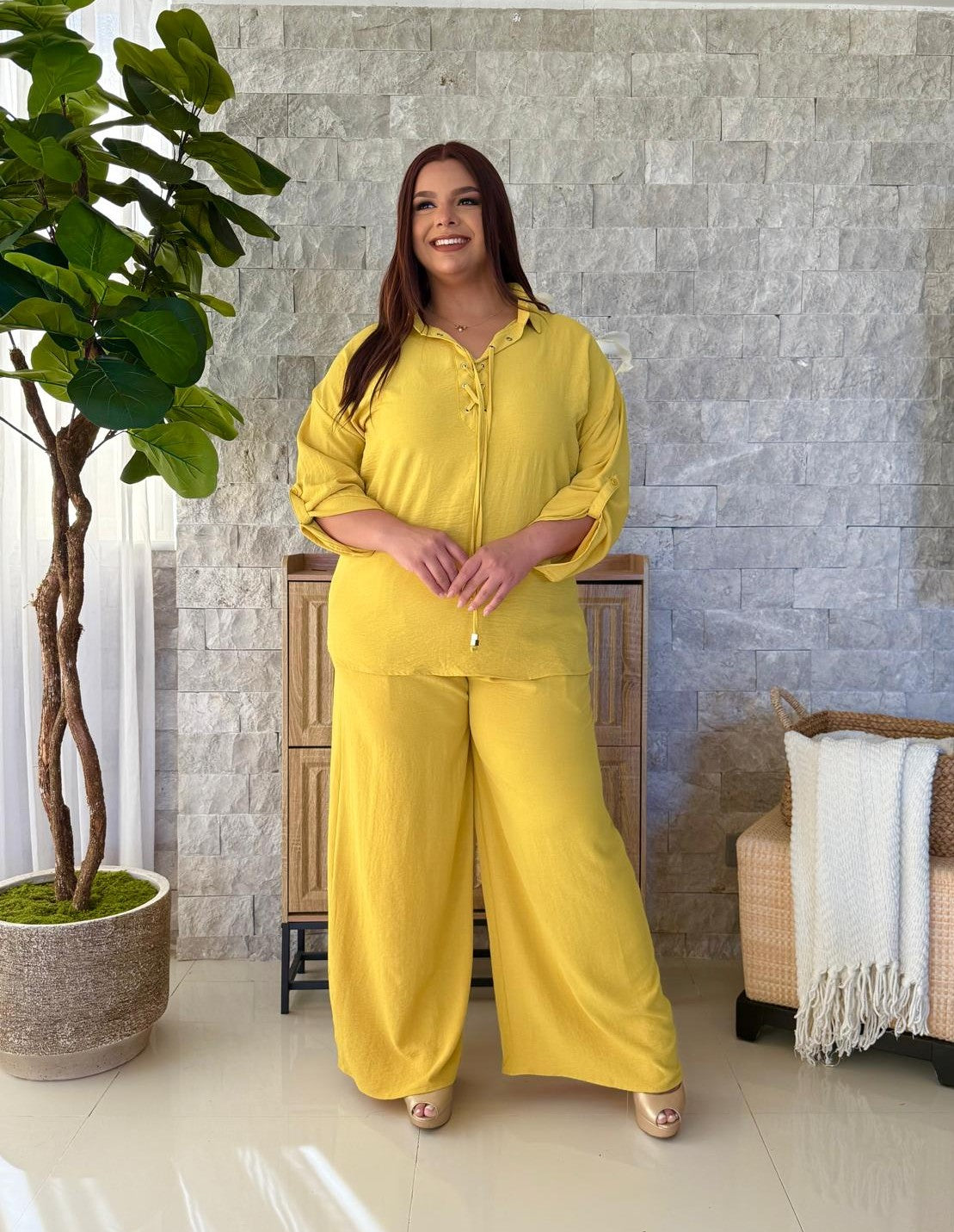 Joy Yellow Pant Set