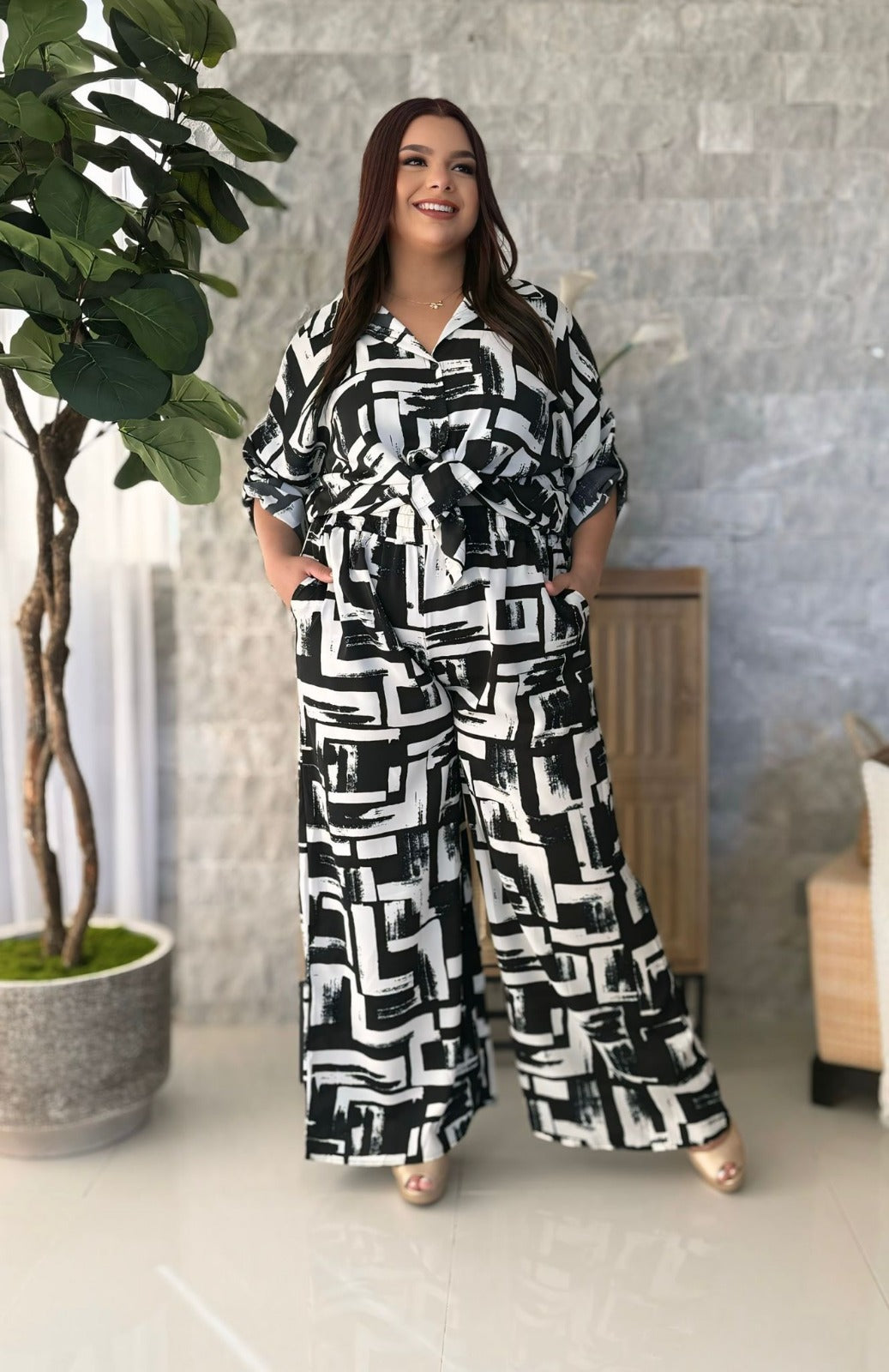 Noa Geo Pant Set