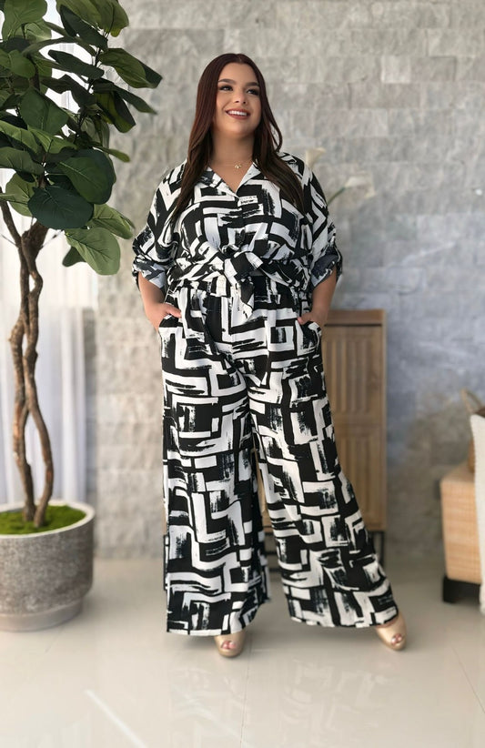 Noa Geo Pant Set