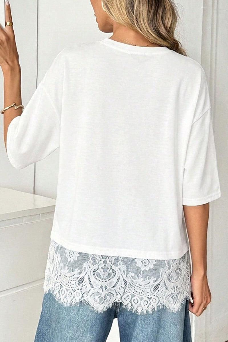 Lace Detail Top