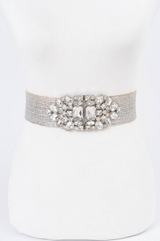 Crystal Straw Elastic Belt