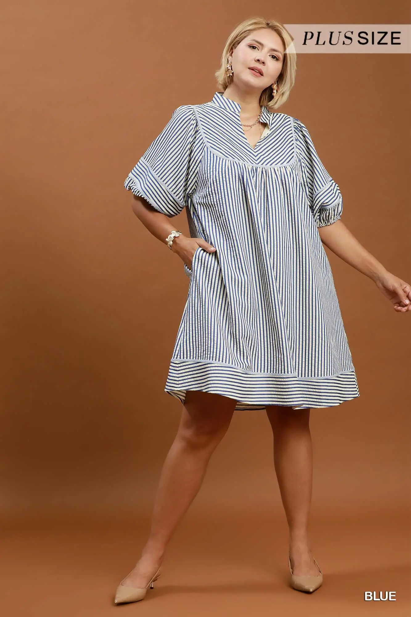 Blu Striped Dress